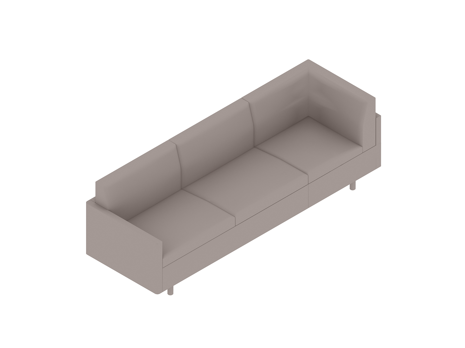A generic rendering - Tuxedo Classic Sofa–Left Corner–Right Arm