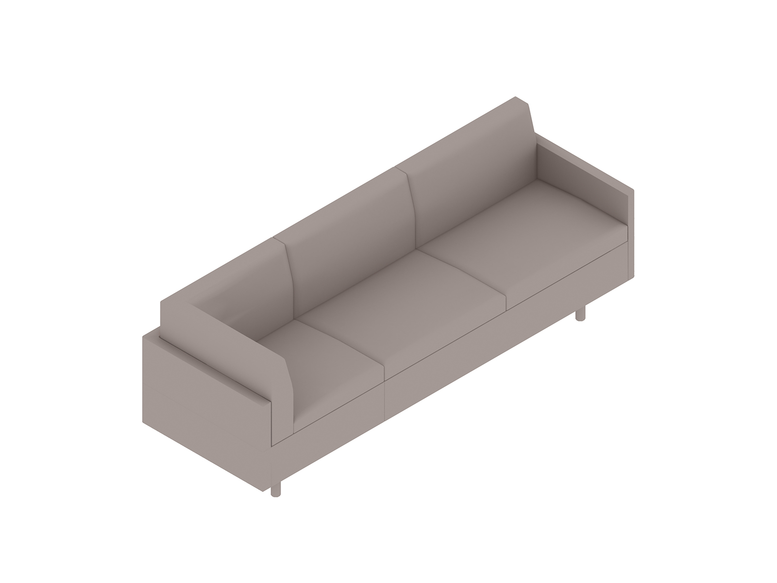 A generic rendering - Tuxedo Classic Sofa–Right Corner–Left Arm