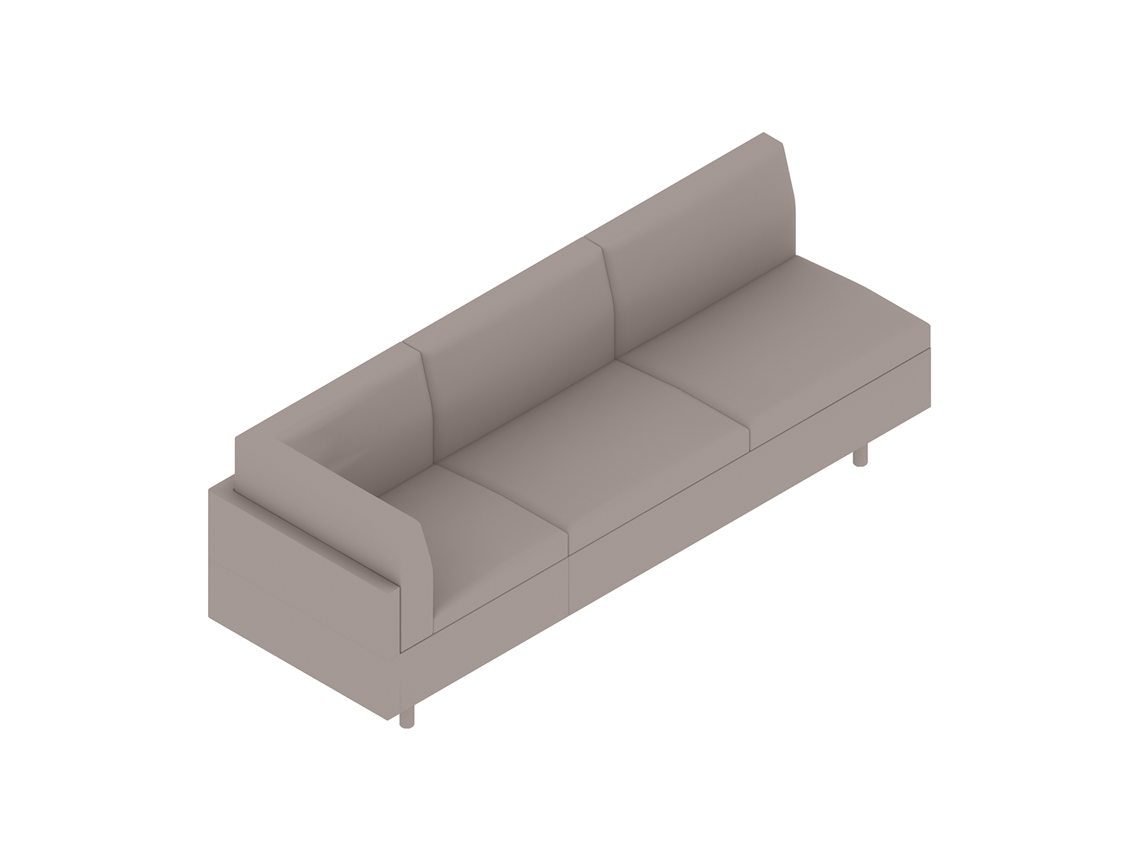 A generic rendering - Tuxedo Classic Sofa–Right Corner–Left Armless