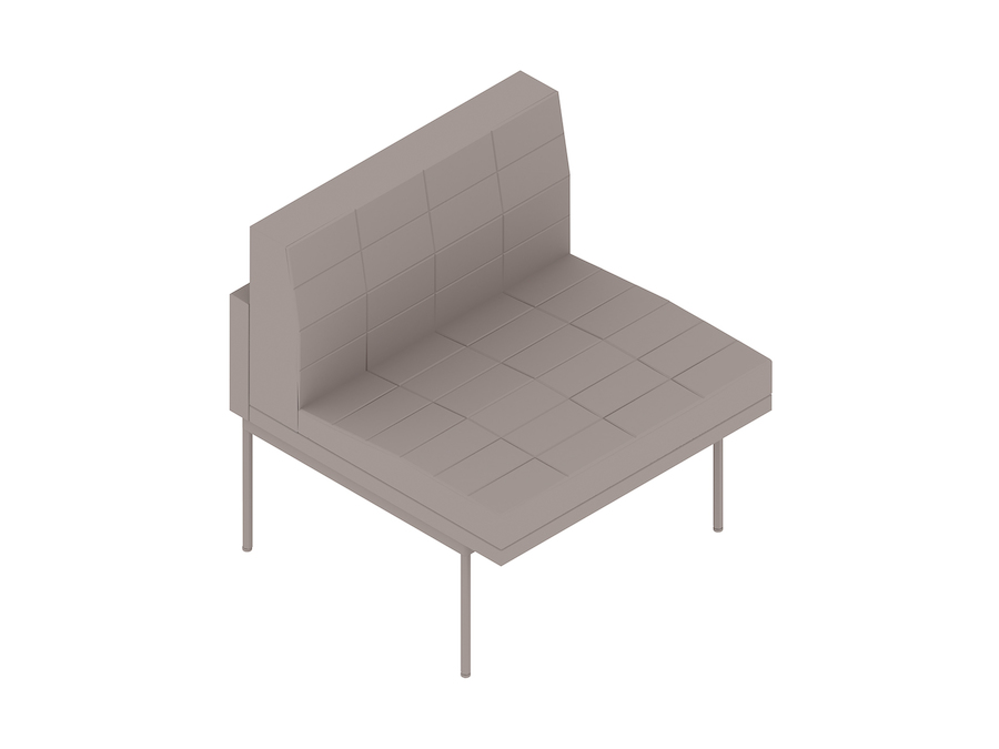 A generic rendering - Tuxedo Component Club Chair–Armless