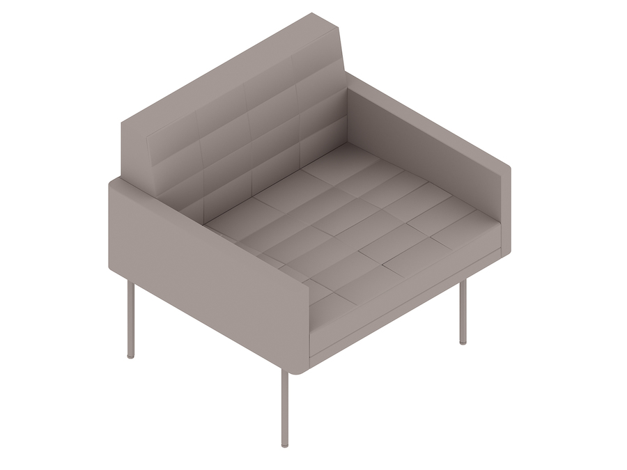 A generic rendering - Tuxedo Component Club Chair–With Arms