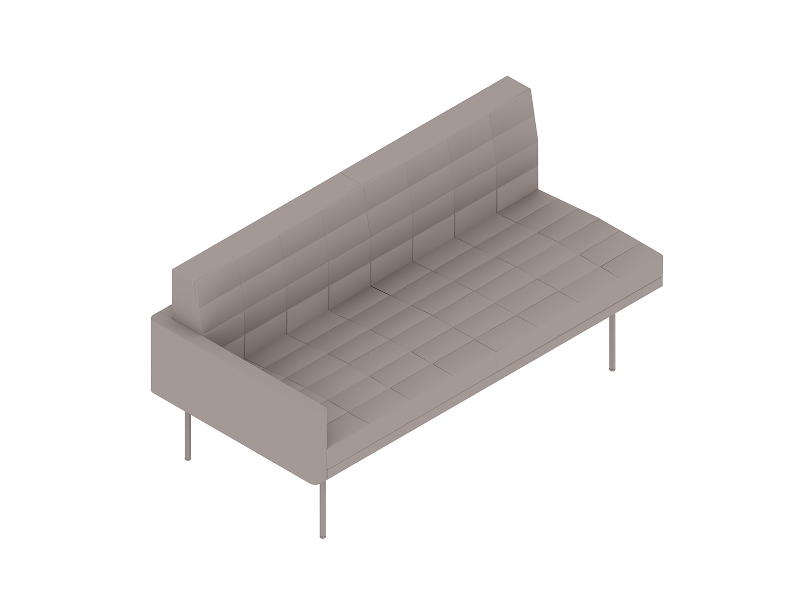 A generic rendering - Tuxedo Component Settee–Right Arm