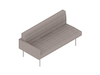 A generic rendering - Tuxedo Component Settee–Right Arm