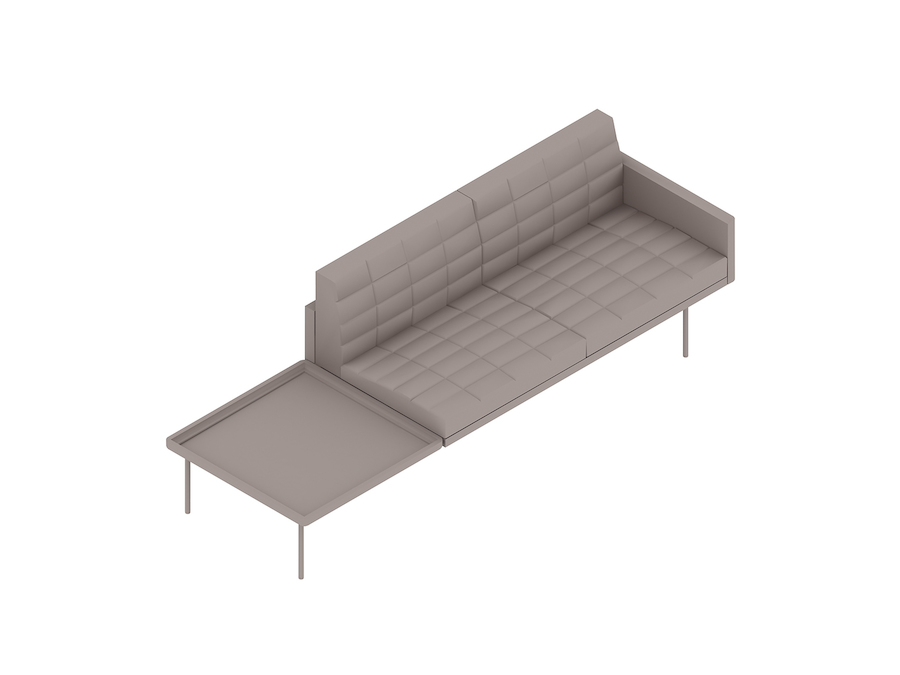 A generic rendering - Tuxedo Component Settee–Right Table–Left Arm