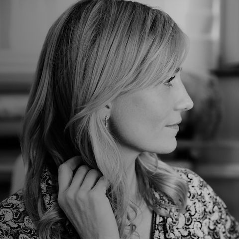 Carole Baijings Headshot in black and white