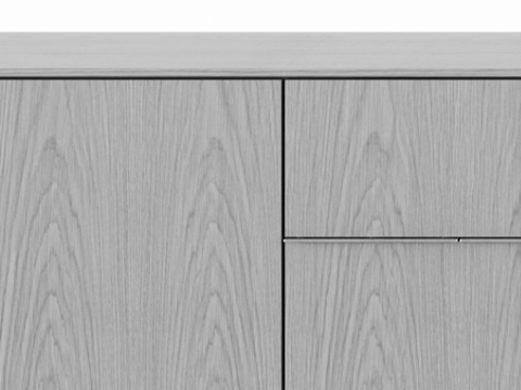 Ascent Credenza designed by EOOS for DatesWeiser in natural flat cut oak shown front-facing on a white sweep. Ascent Credenza designed by EOOS for DatesWeiser in natural flat cut oak shown front-facing on a white sweep.