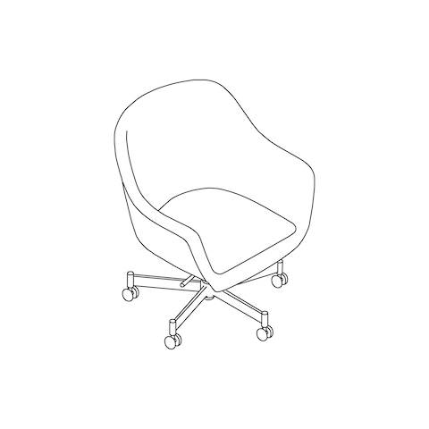 A line drawing - Bumper Chair