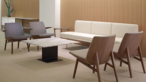 Clamshell lounge chair store