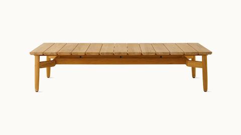 Crosshatch Outdoor Coffee Table in rectangle.