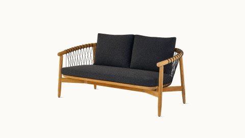Crosshatch Outdoor Settee. Crosshatch Outdoor Settee.