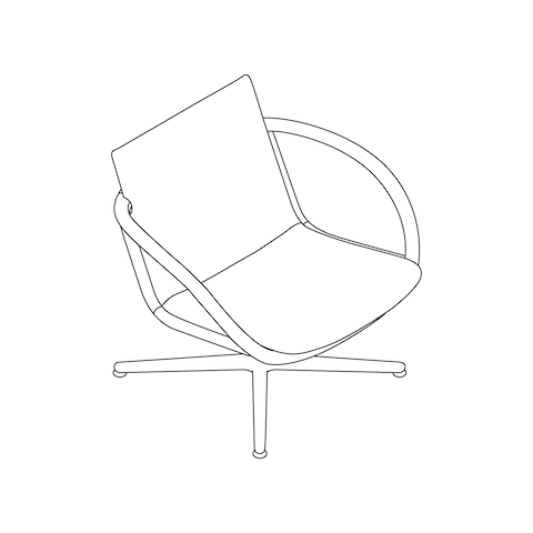 A line drawing - Full Loop Lounge Chair