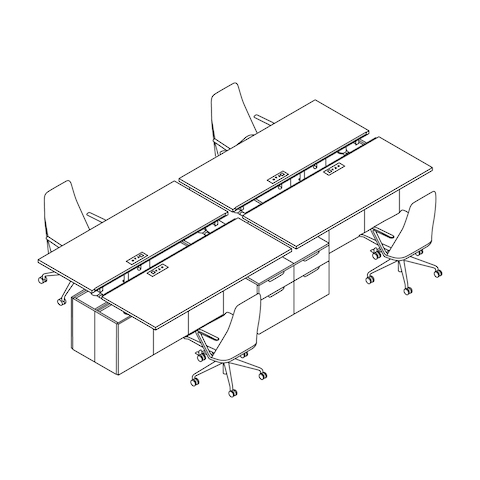 A line drawing - Benching