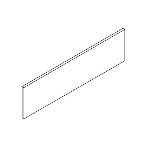 Line drawing of a Geiger Shelf System wall panel, viewed from above at an angle.