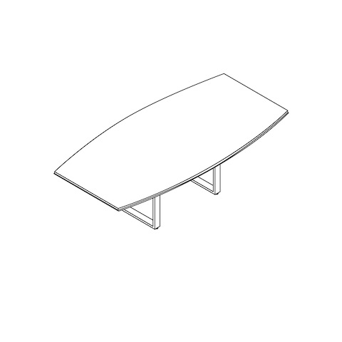 A line drawing - Highline Conference Table by DatesWeiser–Boat