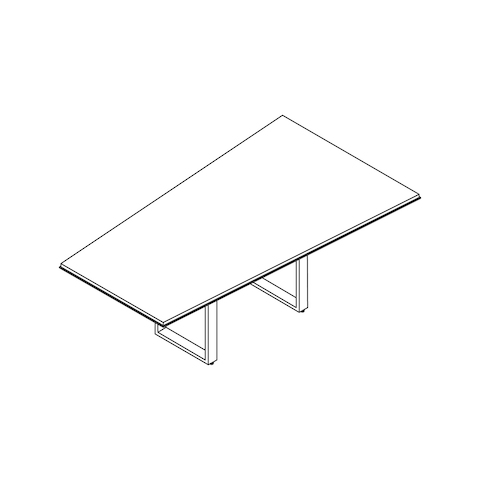 A line drawing - Highline Conference Table by DatesWeiser–Trapezoid
