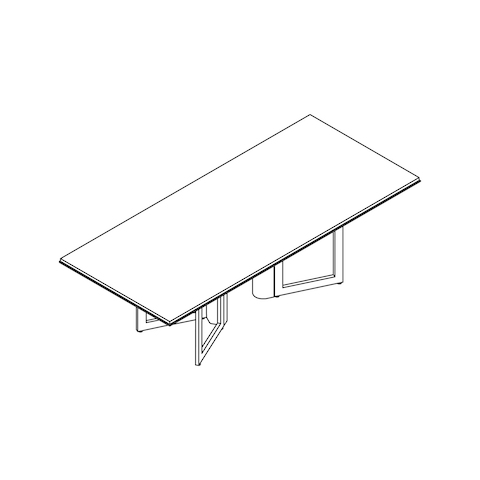 A line drawing - Highline Vector Conference Table by DatesWeiser