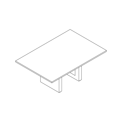 A line drawing - JD Conference Table by DatesWeiser
