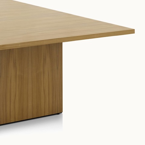 JD Conference Table by DatesWeiser in Rift American White Oak Natural Veneer, angled view.