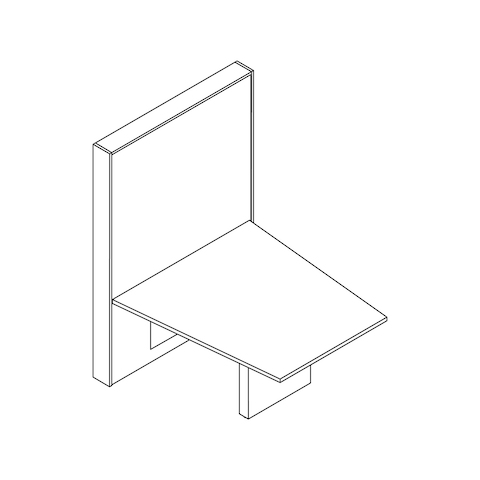 A line drawing - JD Media Table by DatesWeiser–Trapezoid