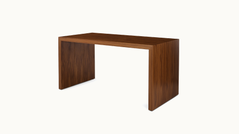 JD Waterfall Table by DatesWeiser in Walnut bar height, full view.