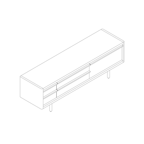 A line drawing - New Canaan Media Unit