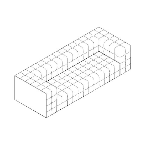Product illustration of the Rapport Sofa.