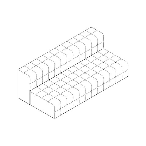 Product illustration of the Rapport with no arms.