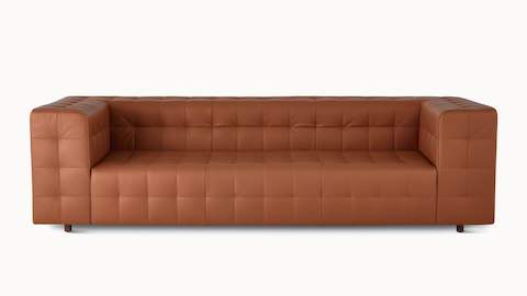 A Rapport three-seat sofa upholstered in leather.