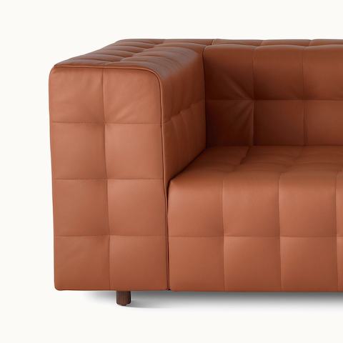 A Rapport three-seat sofa upholstered in leather.