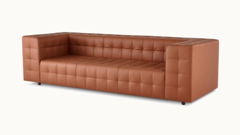 A Rapport three-seat sofa upholstered in leather.
