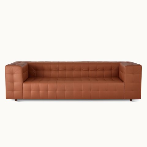 A Rapport three-seat sofa upholstered in leather.