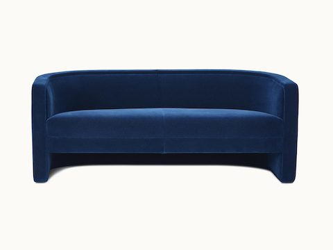 U-Series Settee upholstered in Maharam Mohair Supreme League.