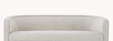 U-Series Sofa upholstered in Maharam Mohair Supreme League.