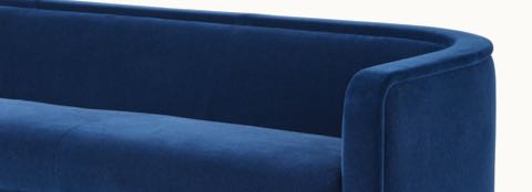 U-Series Sofa upholstered in Maharam Mohair Supreme League.