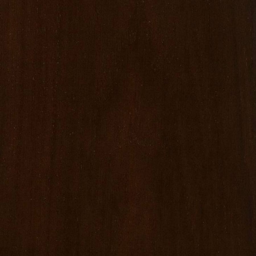 A swatch of dark brown walnut veneer.