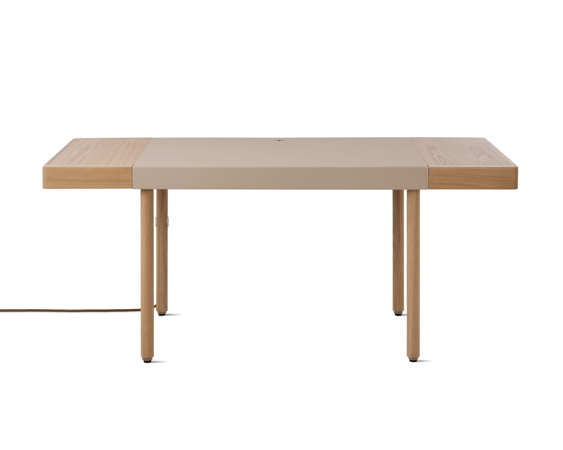 New Canaan Leatherwrap Sit-to-Stand Desk Product Images Product