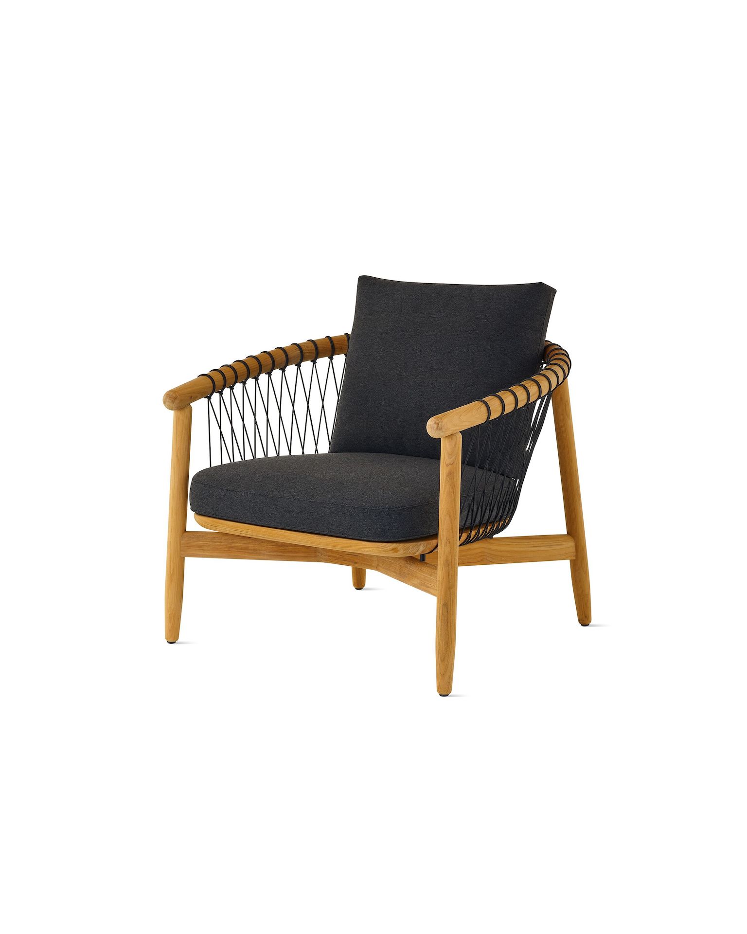 Crosshatch Outdoor Chair and Ottoman Images - Geiger